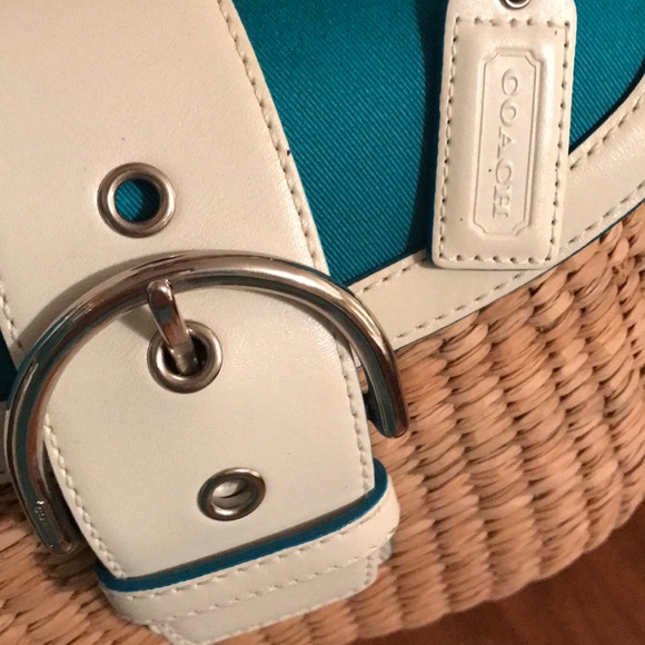 Coach straw handbag - Picture 6 of 6